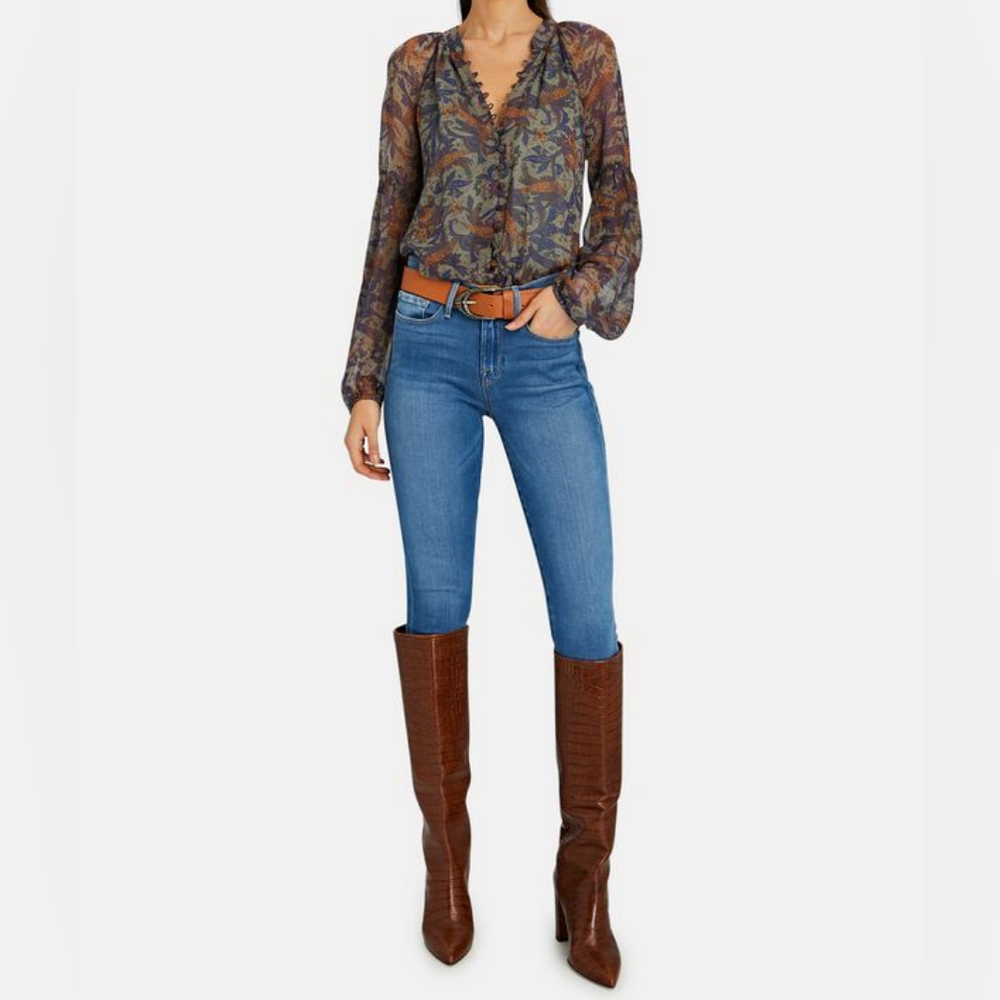 FRAME Le Skinny de Jeanne Crop in Cromwell